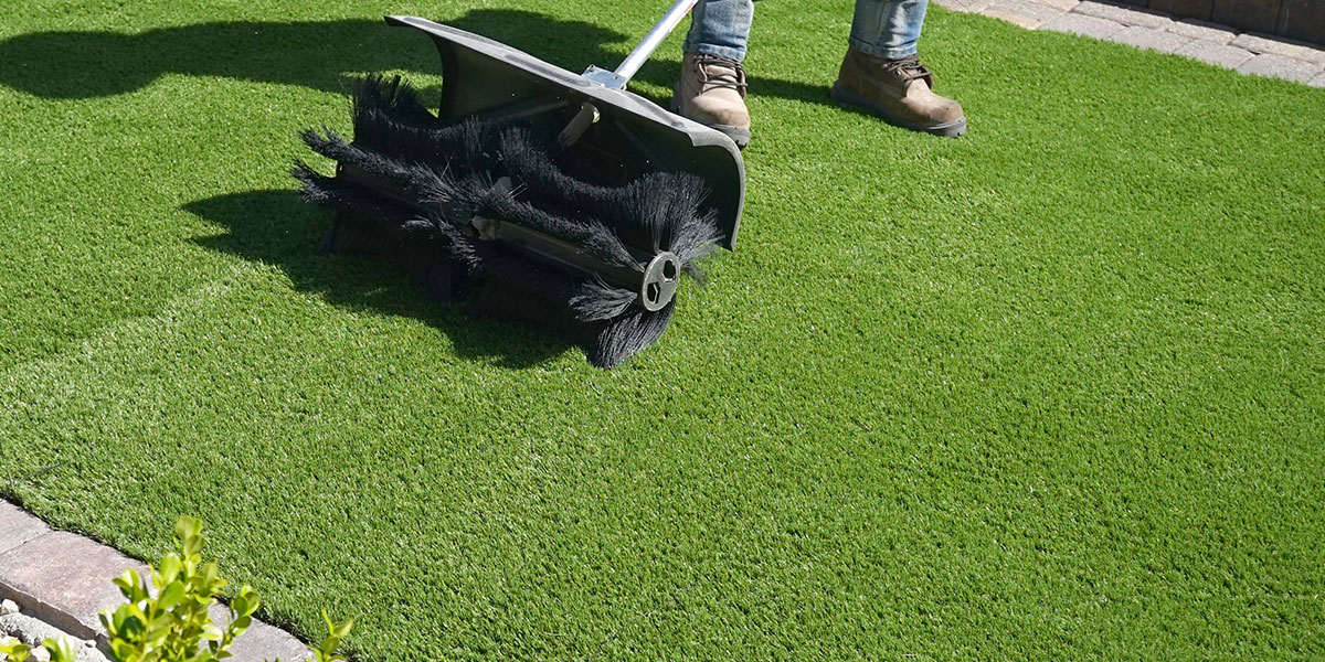 artificial turf installation